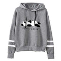 Cute Hoodies for Teen Girls Kawaii Panda Print Hoodies Pullover Tops Long Sleeve Hooded Sweatshirts for Teen Girls Grey